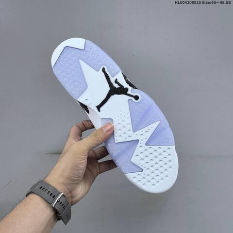 Jordan Air Jordan 6 Retro Black White With Speckled Oreo Accents 40 48 5 Basketball - Men's (BS-65954)