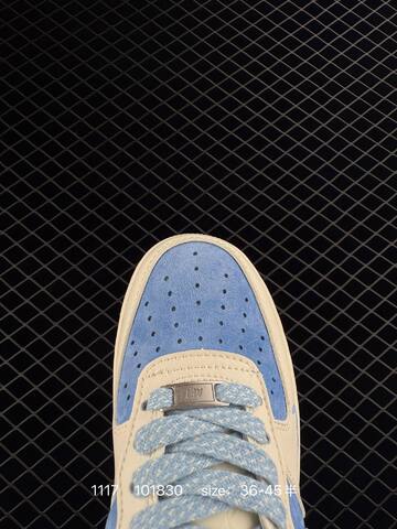 Nike Air Force 1 07 LV8 Cream Blue EU 36-45 5 Lifestyle - Unisex (BS-74158)