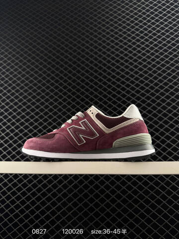 New Balance 574 U574LGBB Burgundy Off White Grey Black EU 36-45 Sneaker - Unisex (BS-82913)