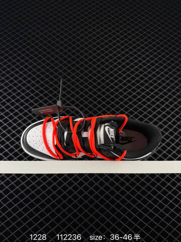 Nike Dunk SB Low Black White With Orange EU 36-46 5 Skate - Unisex (BS-73436)