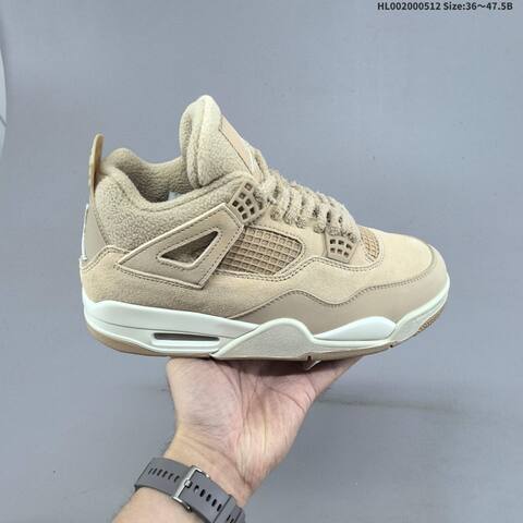 Jordan Air Jordan 4 Retro Cozy Girl Beige Tan Cream EU 36-47 5 Basketball - Unisex (BS-65986)