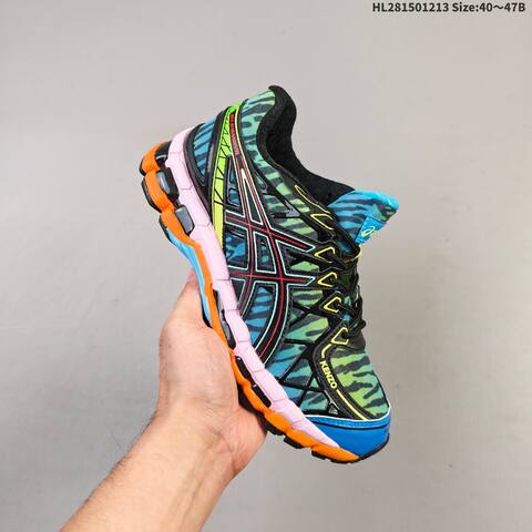 ASICS UB9-S GEL-KAYANO 20 KENZO Multicolor Grey Black Blue Orange EU 40-47 Running Shoe Running Sneakers - Men's (BS-69158)