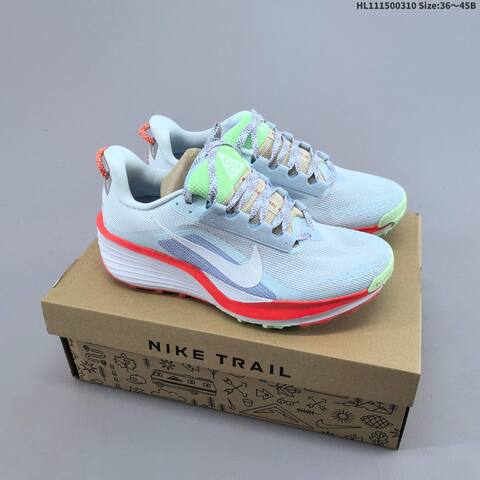 Nike ReactX Pegasus Trail 6 Black White Light Blue Red Green EU 36-45 Trail Shoe - Unisex BS-61397