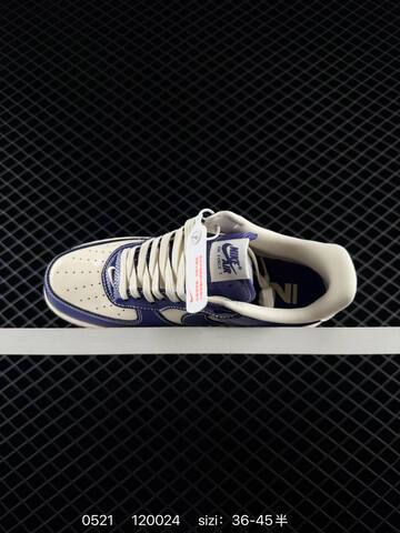 Nike Air Force 1 07 Navy Blue Cream White EU 36-45 Skate - Unisex (BS-71329)