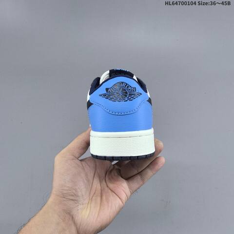 Nike Air Jordan 1 Retro Low OG White Navy Light Blue EU 36-45 Casual - Unisex (BS-67069)