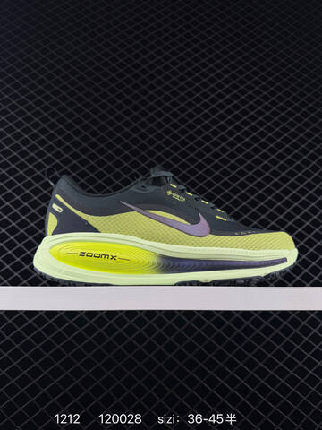 Nike Vomero 18 GTX HQ7002-100 Black Volt Lime With Purple Accents EU 36-45 5 Running - Unisex (BS-73750)