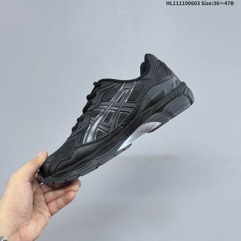 ASICS GEL-NYC Black Silver Gray EU 36-47 Running Shoe Running Sneakers - Unisex (BS-68767)