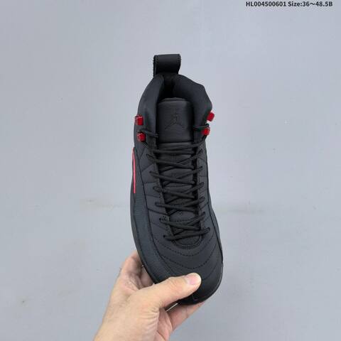 Jordan Air Jordan 12 Retro Black Red 36-48 5 Basketball - Unisex (BS-65826)