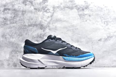 HOKA Mafate X Black White Blue Trail Shoe Trail Running Sneakers (BS-59416)