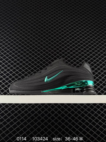 Nike Shox R4 Black Green EU 36-46 Lifestyle - Unisex (BS-73156)