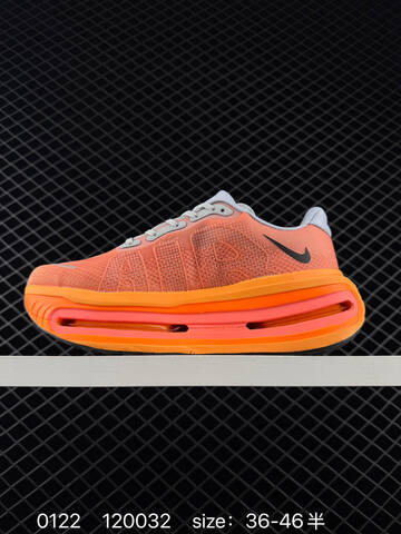 Nike Vomero Premium Coral Orange With Gray Accents And Black Swoosh Pink Orange Midsole 36-46 5 Running - Unisex (BS-73028)