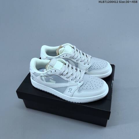 Nike Air Jordan 1 Black White 36 45 Lifestyle - Unisex (BS-66215)