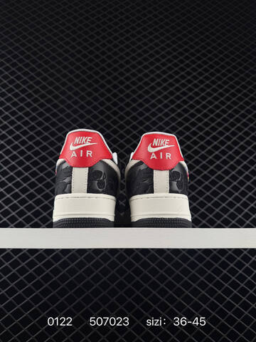 Nike Air Force 1 07 Low Black White Red EU 36-45 Lifestyle - Unisex (BS-73038)