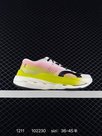 On Cloudboom Max 3 White Black Purple Yellow EU 36-45 Running Shoe Running Sneakers - Unisex (BS-85439)