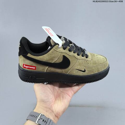 Nike Air Force 1 07 LV8 Beige Black Brown Olive EU 36-45 Sneaker - Unisex BS-60177