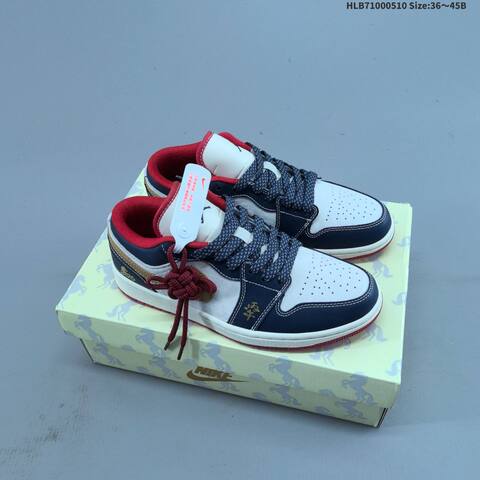 Jordan Air Jordan 1 Low White Red Navy Multicolor EU 36-45 Basketball - Unisex (BS-66000)