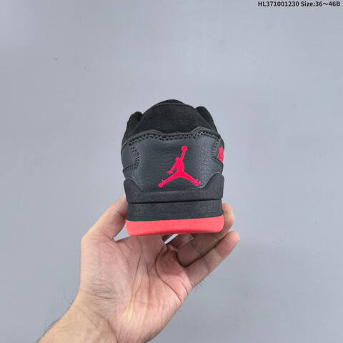 Jordan Flight Court Black Red 36 46 Basketball - Unisex (BS-62322)