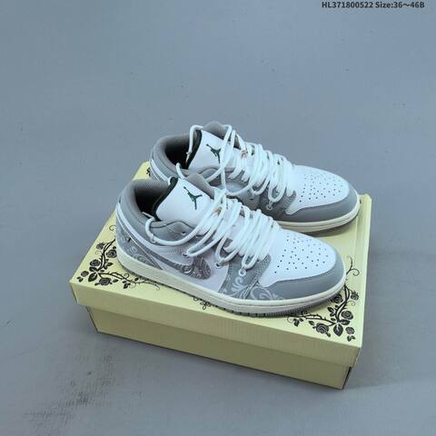 Jordan Air Jordan 1 Low Brown Black White EU 36-46 Lifestyle - Unisex (BS-65906)