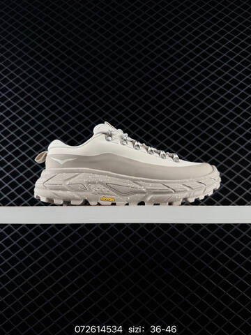 HOKA ONE ONE Tor Summit Black Grey Off White Gum EU 36-46 Trail Shoe Trail Running Sneakers - Unisex (BS-86140)