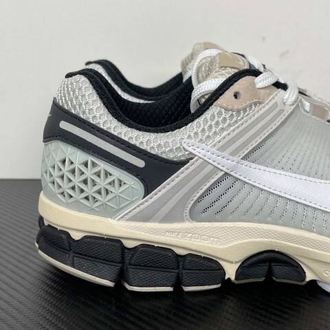 Nike Zoom Vomero 5 Silver White Black With Cream And Yellow Accents Running (BS-86995)