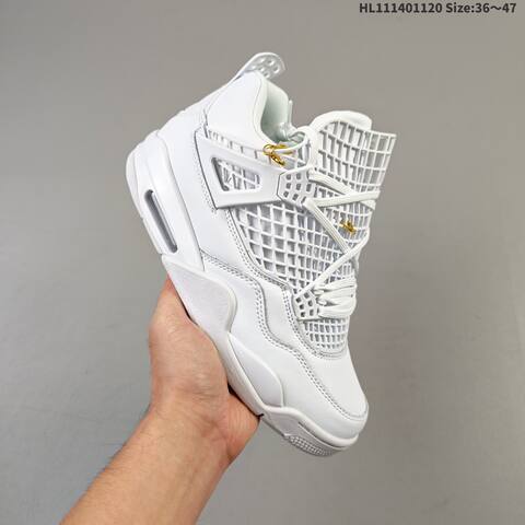 Jordan Air Jordan 4 Retro White 36 47 Basketball - Unisex (BS-63371)
