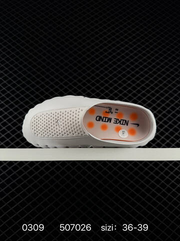Nike Mind 001 Recovery Slide Cream White With Orange Accents EU 36-39 Casual - Women's (BS-72713)