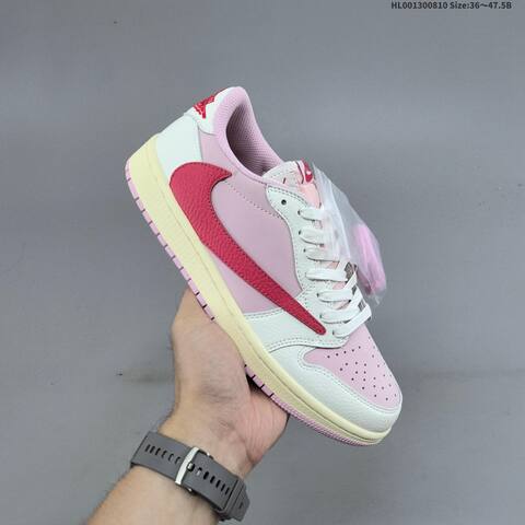 Jordan Air Jordan 1 Low Travis Scott Tropical Pink White EU 36-47 5 Casual - Unisex BS-65779