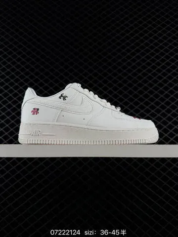 Nike Air Force 1 07 Low Off White Light Blue Dark Red Pink EU 36-45 Lifestyle - Unisex BS-70130