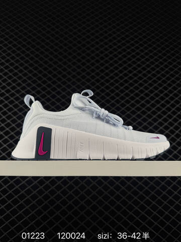 Nike Free Metcon 6 White Grey With Black And Pink Accents 36-42 5 Training - Unisex (BS-73014)