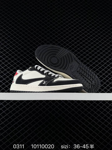 Nike Air Jordan 1 Low White Black Red EU 36-45 Basketball - Unisex (BS-72700)