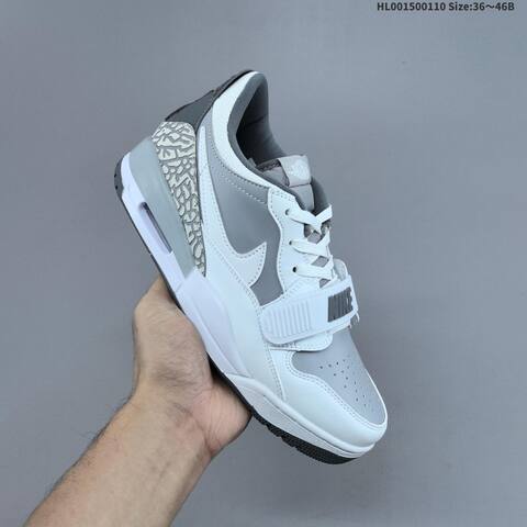Jordan Legacy 312 Low White Grey 36 46B Lifestyle - Women's (BS-67026)