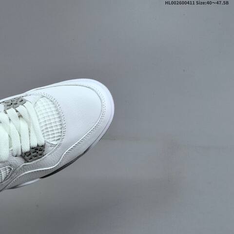 Jordan Air Jordan 4 Retro White Oreo White Tech Grey Black Fire Red EU 40-47 5 Basketball - Men's (BS-66249)