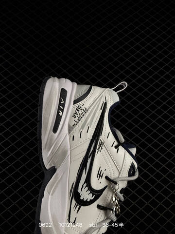 Nike Air Monarch IV White Black Grey EU 36-45 Training Shoe - Unisex (BS-70648)