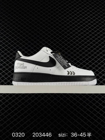 Nike Air Force 1 07 Low White Black EU 36-45 5 Lifestyle - Unisex (BS-72561)