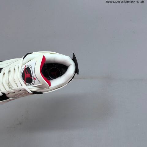 Jordan Air Jordan 4 Retro White Black Red 36 47 5 Basketball - Unisex (BS-66030)