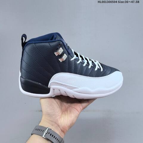Jordan Air Jordan 12 Retro Obsidian Navy White 36 47 5 Basketball - Unisex (BS-66050)