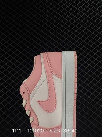 Jordan Air Jordan 1 Low White Pink EU 36-40 Sneaker - Unisex BS-80302