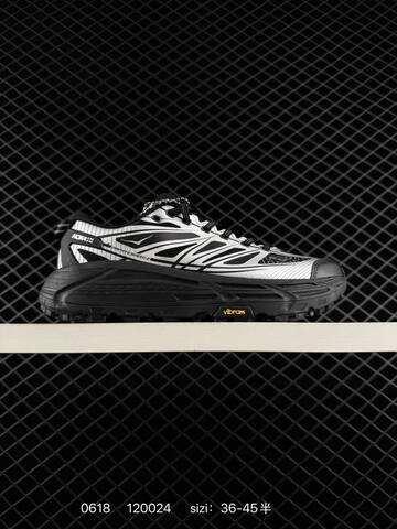 HOKA ONE ONE Mafate Speed 2 Low TPU Black Silver White EU 36-45 Trail Shoe Trail Running Sneakers - Unisex (BS-86192)