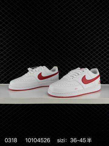 Nike Court Vision 1 Low White Red EU 36-45 Casual - Unisex (BS-72597)
