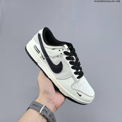 Nike Dunk SB Low Supreme Off White Black EU 36-45 Skate Shoe - Unisex BS-60142