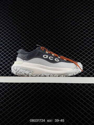 Nike ACG Mountain Fly 2 Low HF6245 001 Dark Grey Light Grey Orange Off White 39-45 Trail - Unisex (BS-69972)