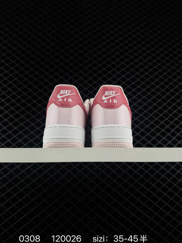 Nike Air Force 1 Light Pink White With Rose Pink Accents 35-45 5 Casual - Unisex (BS-72742)