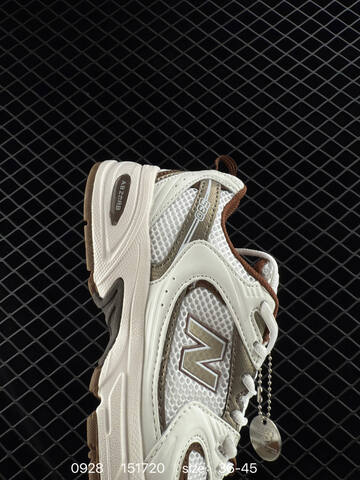 New Balance 530 White Brown Metallic Gold Beige EU 36-45 Sneaker - Unisex (BS-82761)