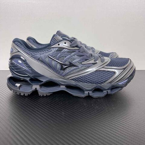 Mizuno Wave Prophecy LS D1d A251104 Navy Blue Silver Black Running Shoe Running Sneakers BS-86782
