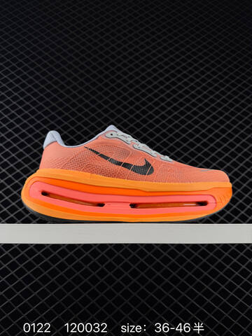 Nike Vomero Premium Coral Orange With Gray Accents And Black Swoosh Pink Orange Midsole 36-46 5 Running - Unisex (BS-73028)