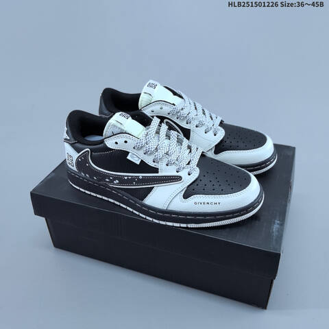Jordan Air Jordan 1 Low Black White EU 36-45 Casual - Unisex BS-67254
