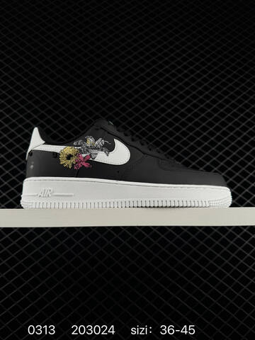 Nike Air Force 1 Low Black White 36-45 Casual - Unisex (BS-72657)