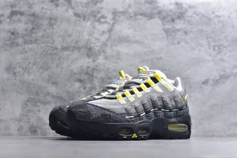 Nike Air Max 95 Grey White Black Yellow Sneaker (BS-59638)