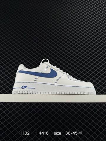 Nike Air Force 1 Low White Navy EU 36-45 Lifestyle - Unisex (BS-74411)