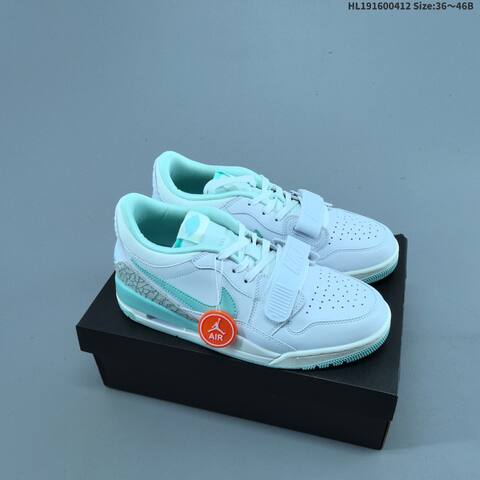 Nike Air Jordan Legacy 312 Low White Mint Green 36 46B Basketball - Women's (BS-66222)